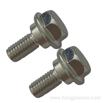 Hex Head Flange washer Bolt Zinc Plated